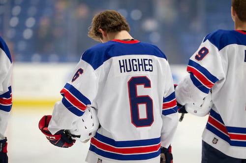 Jack Hughes Team USA Hockey Official Nike Jersey product image 3