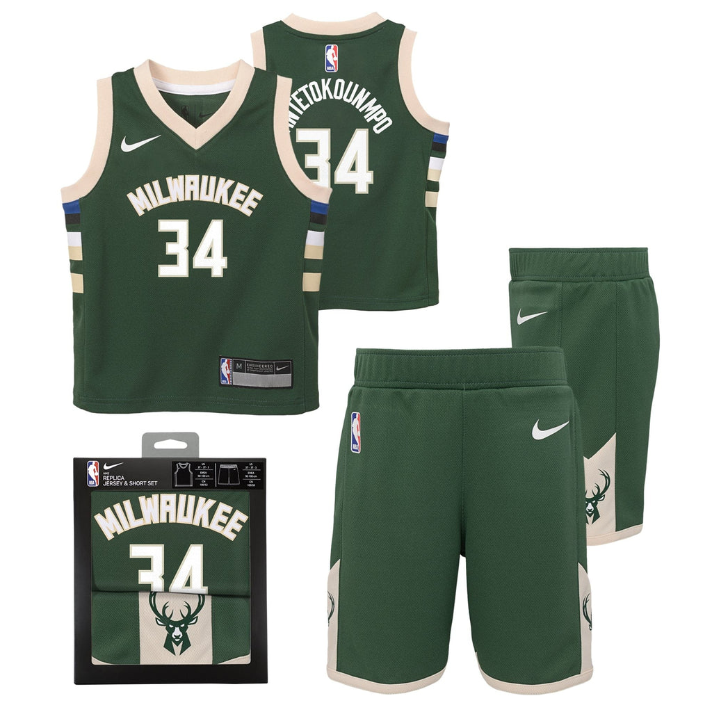Milwaukee Bucks Replica Icon Jersey Box Set - Giannis Antetokounmpo - Infant product image 2, provided for visual reference