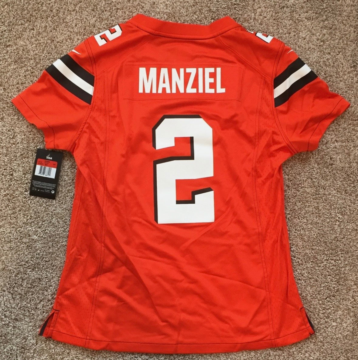 Johnny Manziel Cleveland Browns Official NFL NIKE Jersey product image 2