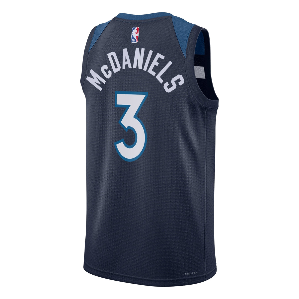 Minnesota Timberwolves Nike Icon Edition Swingman Jersey - Navy - Jaden McDaniels - Unisex product image 3, provided for