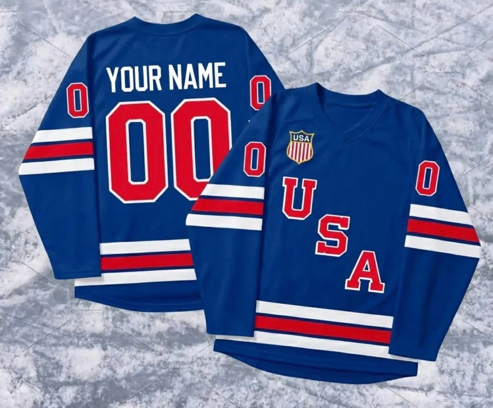 Any name & number customized 2026 Team USA Hockey Official product image 1