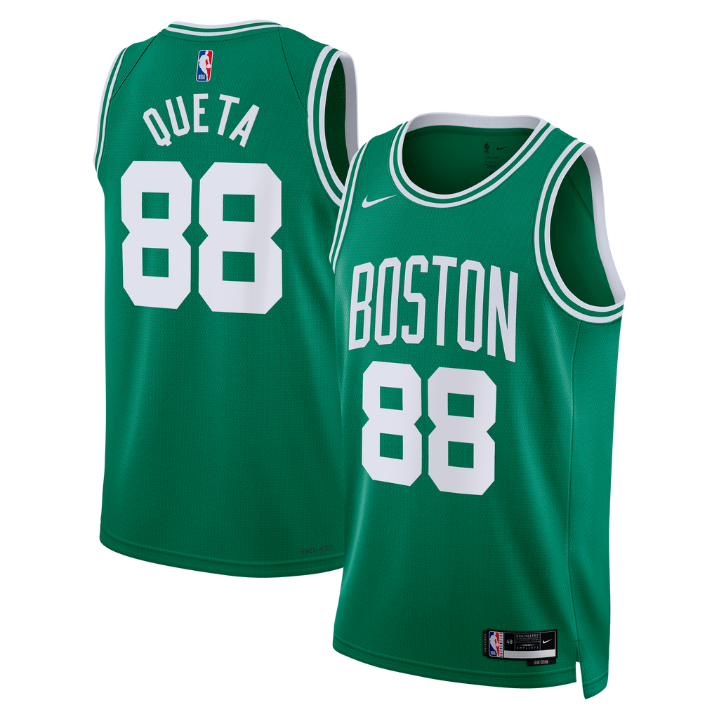 Boston Celtics Nike Icon Edition Swingman Jersey - Kelly Green - Neemias Queta - Unisex product image 2, provided for visual