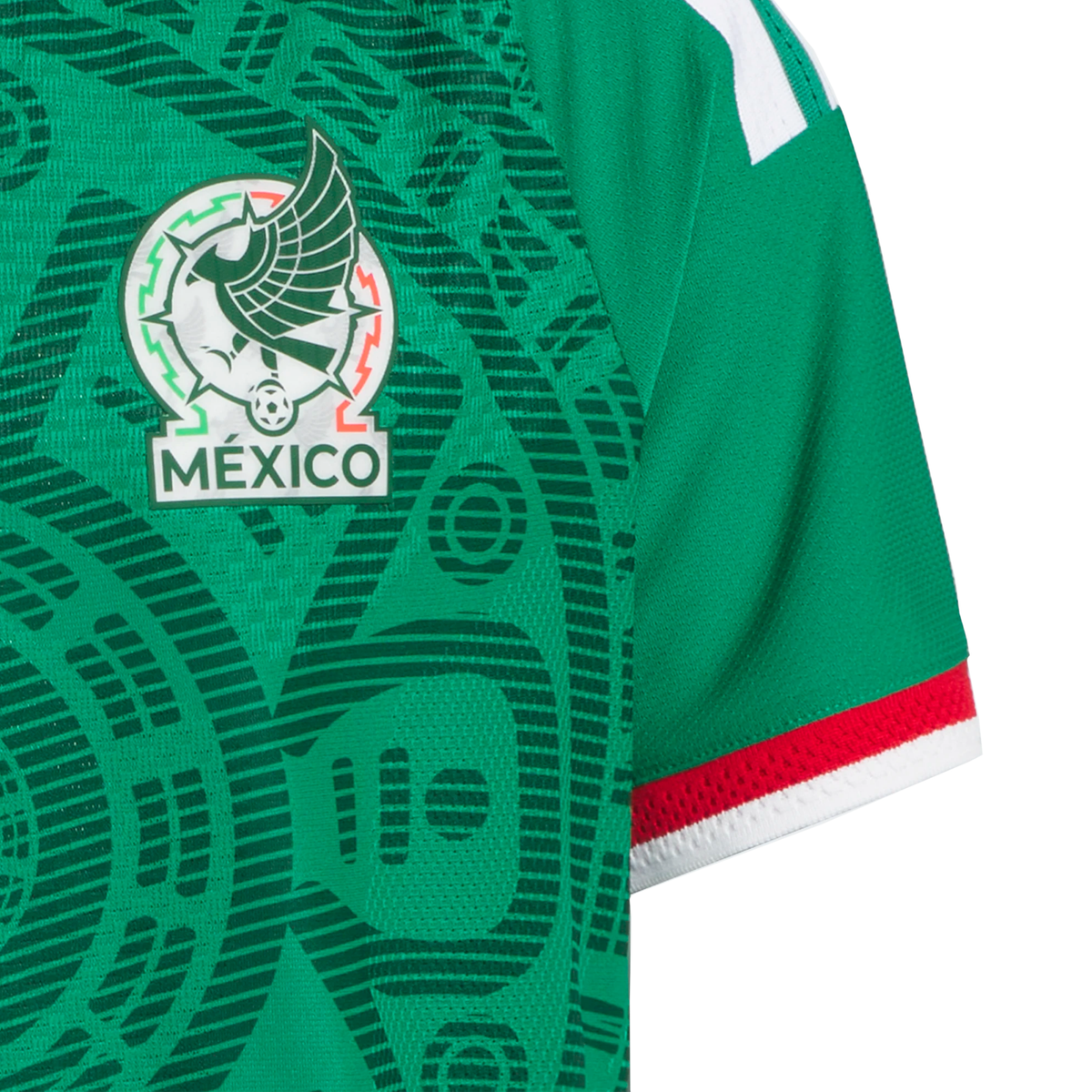 adidas Mexico 2026 Youth Home Authentic Match Jersey product image 3, provided for visual reference and product detail review