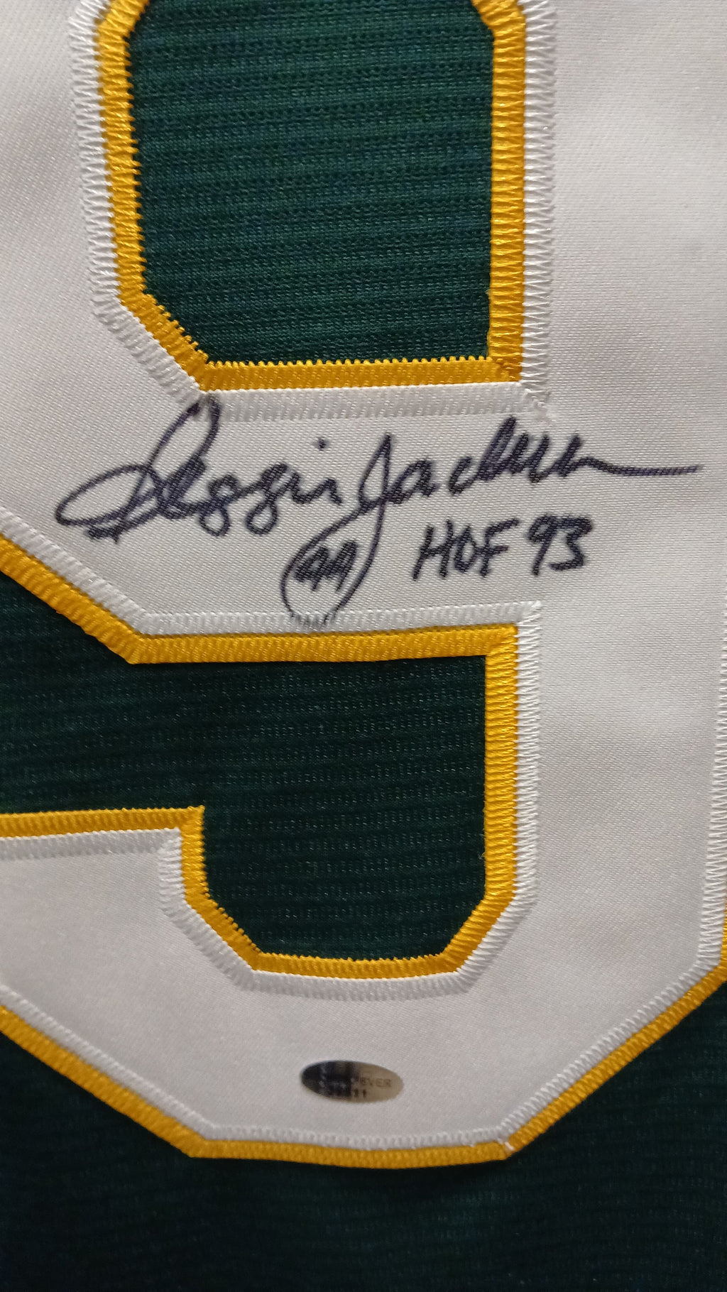 Reggie Jackson Oakland A’s Athletics autographed jersey COA product image 3