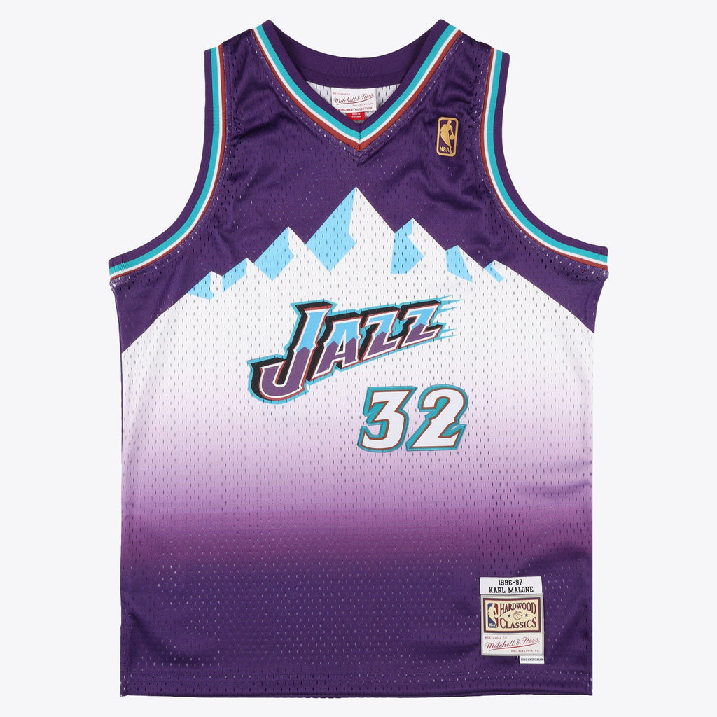 Utah Jazz Mitchell & Ness Road Swingman Jersey - Youth - Karl Malone product image 1, provided for visual reference and