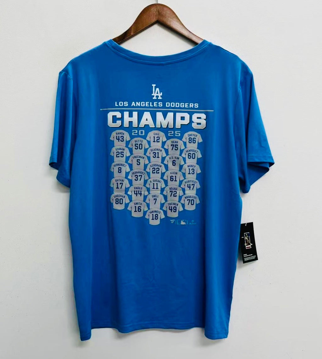 Los Angeles Dodgers 2025 World Series player roster T shirt product image 2