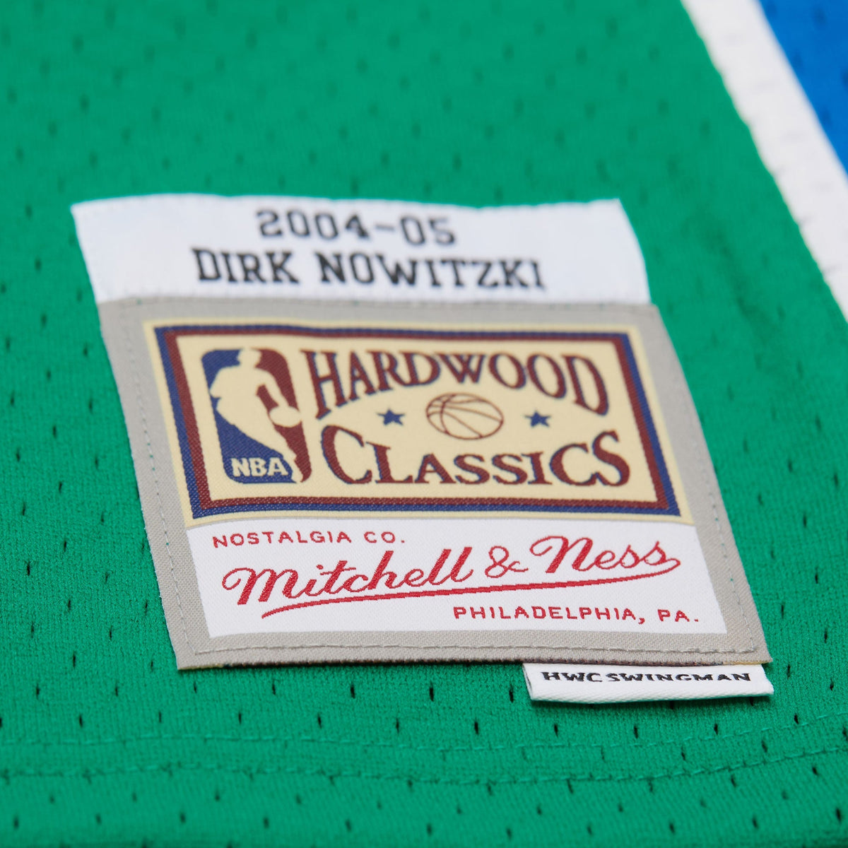 Dallas Mavericks Mitchell & Ness Swingman Jersey 2004 Dirk Nowitzki product image 5, provided for visual reference and