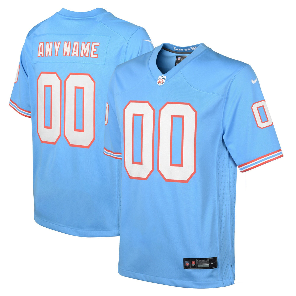 Any name & Number Tennessee Titans Oilers Official NFL Nike product image 1