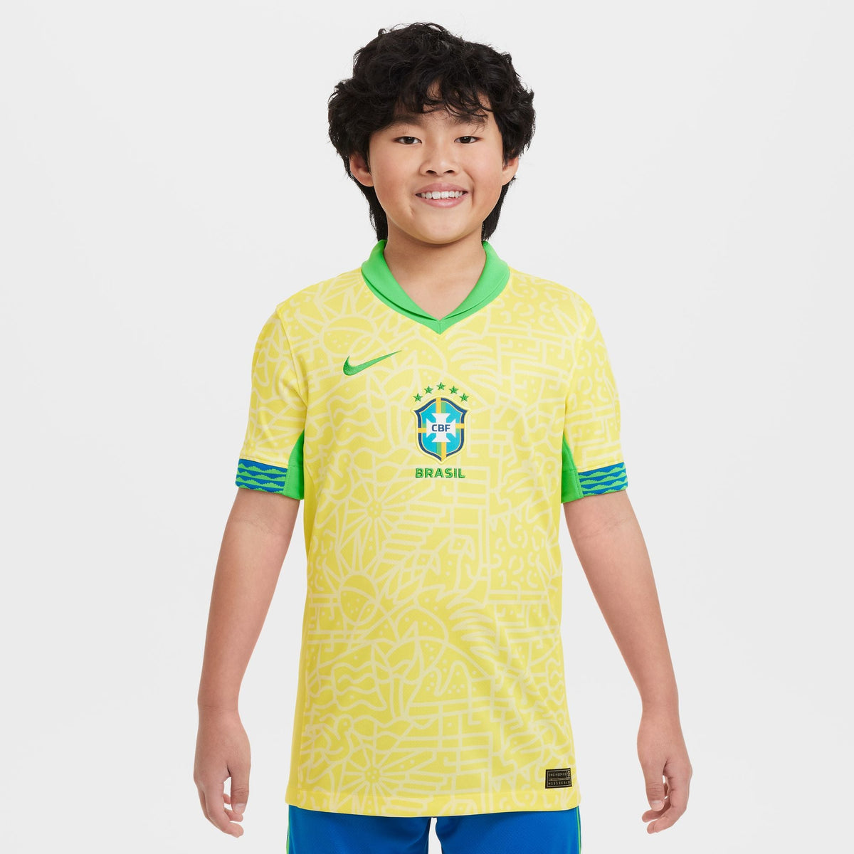 Nike Brazil 2024 Youth Home Stadium Jersey product image 3, provided for visual reference and product detail review