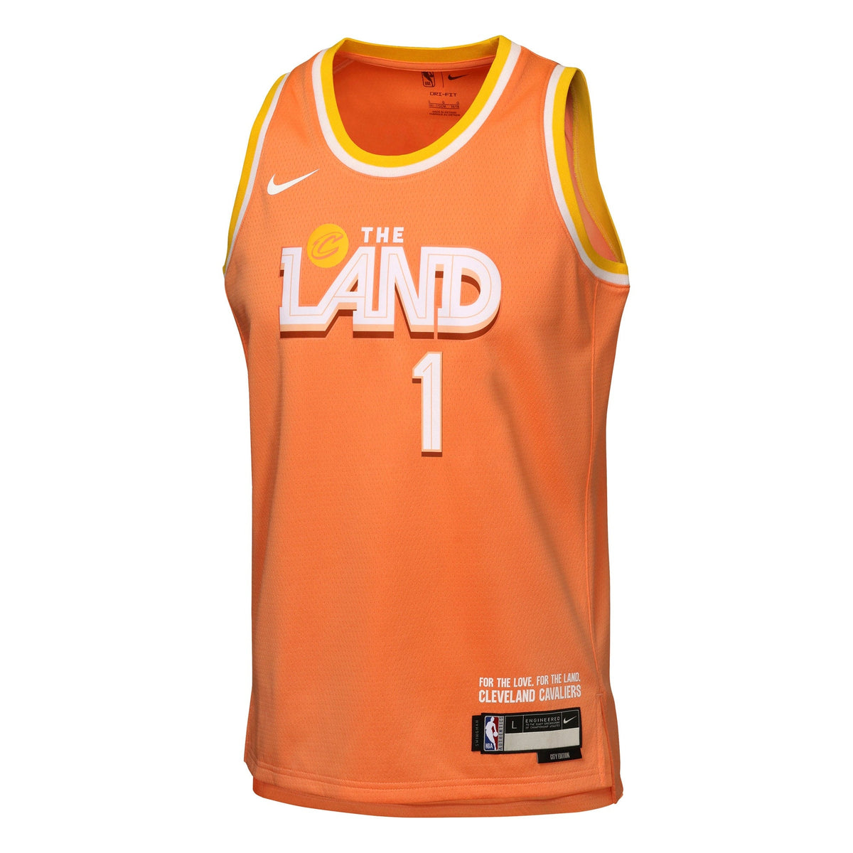 Cleveland Cavaliers Nike 2025/26 City Edition Swingman Jersey - Orange - Max Strus - Youth product image 3, provided for