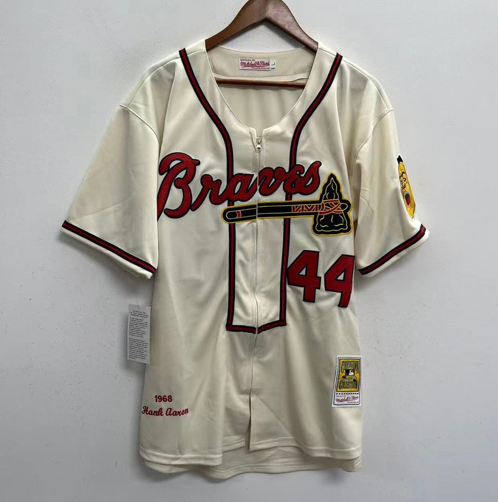Hank Aaron Atlanta Milwaukee Braves 1968 Mitchell & Ness product image 2