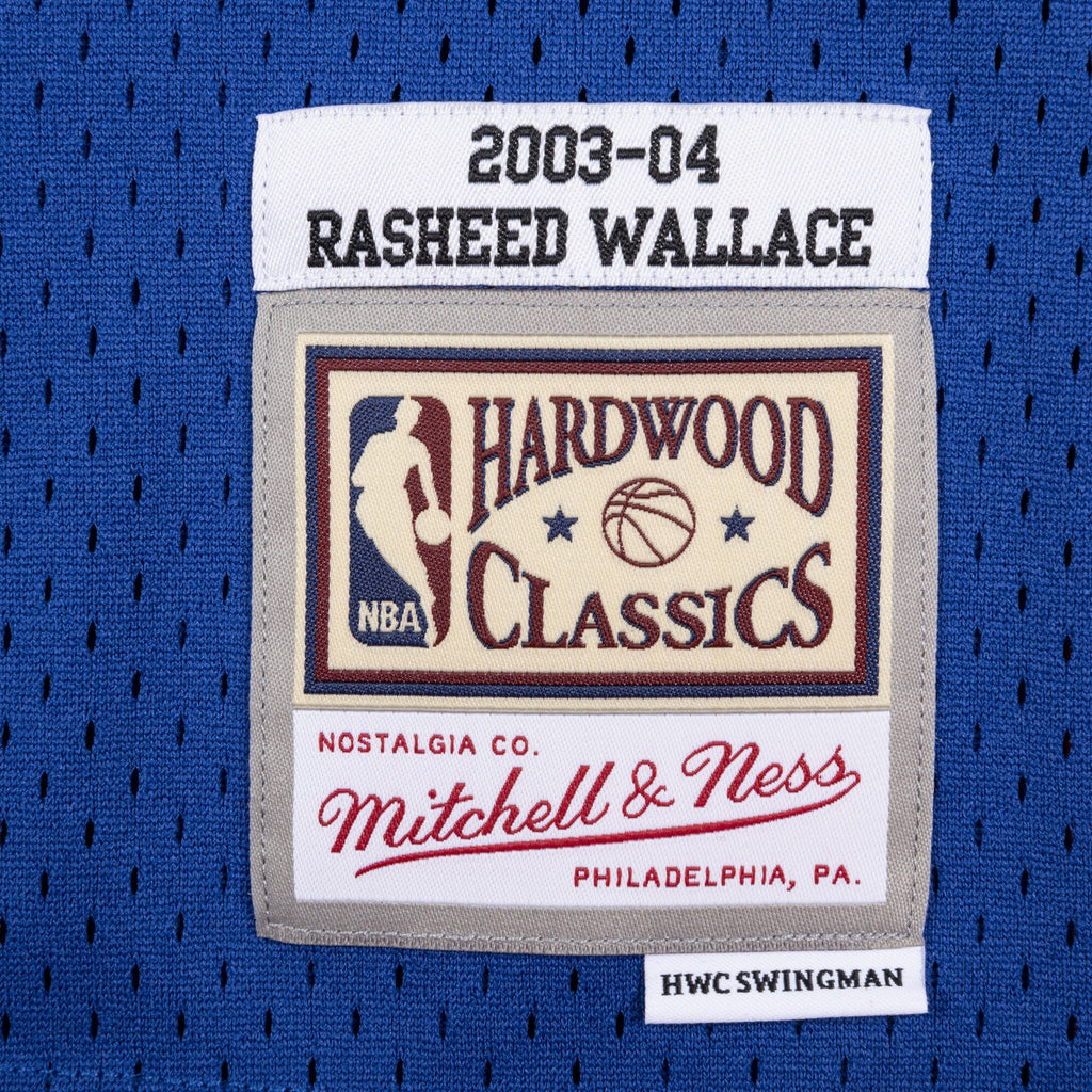 Detroit Pistons Mitchell & Ness Rasheed Wallace 2003 Swingman Authentic Jersey - Royal Blue product image 5, provided for