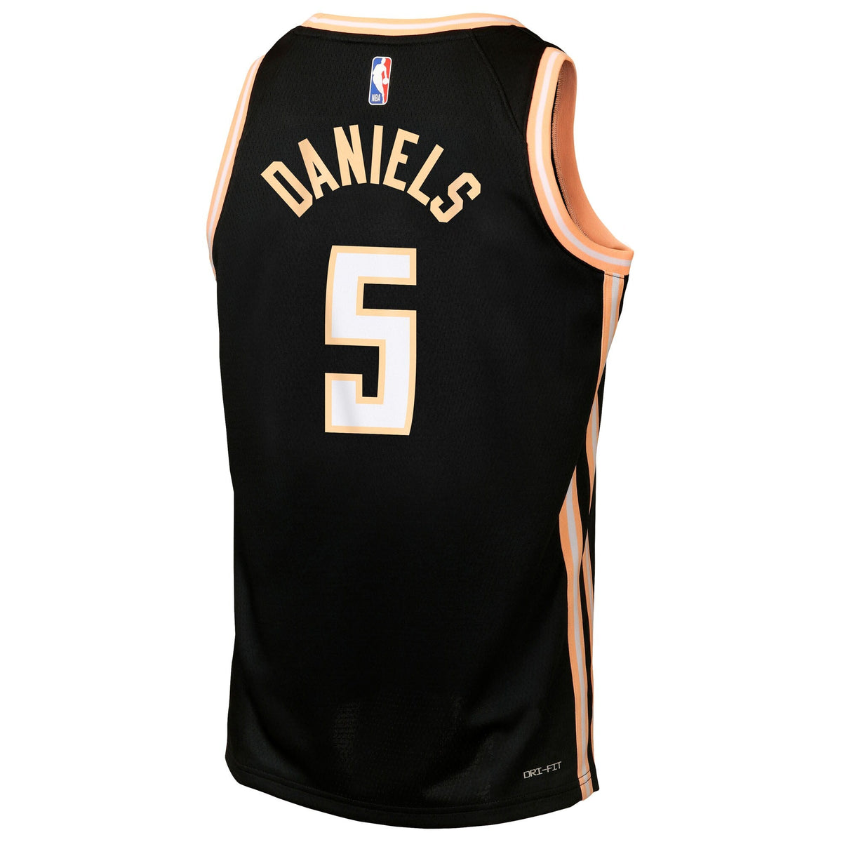 Atlanta Hawks Nike 2025/26 City Edition Swingman Jersey - Black - Dyson Daniels - Youth product image 4, provided for visual