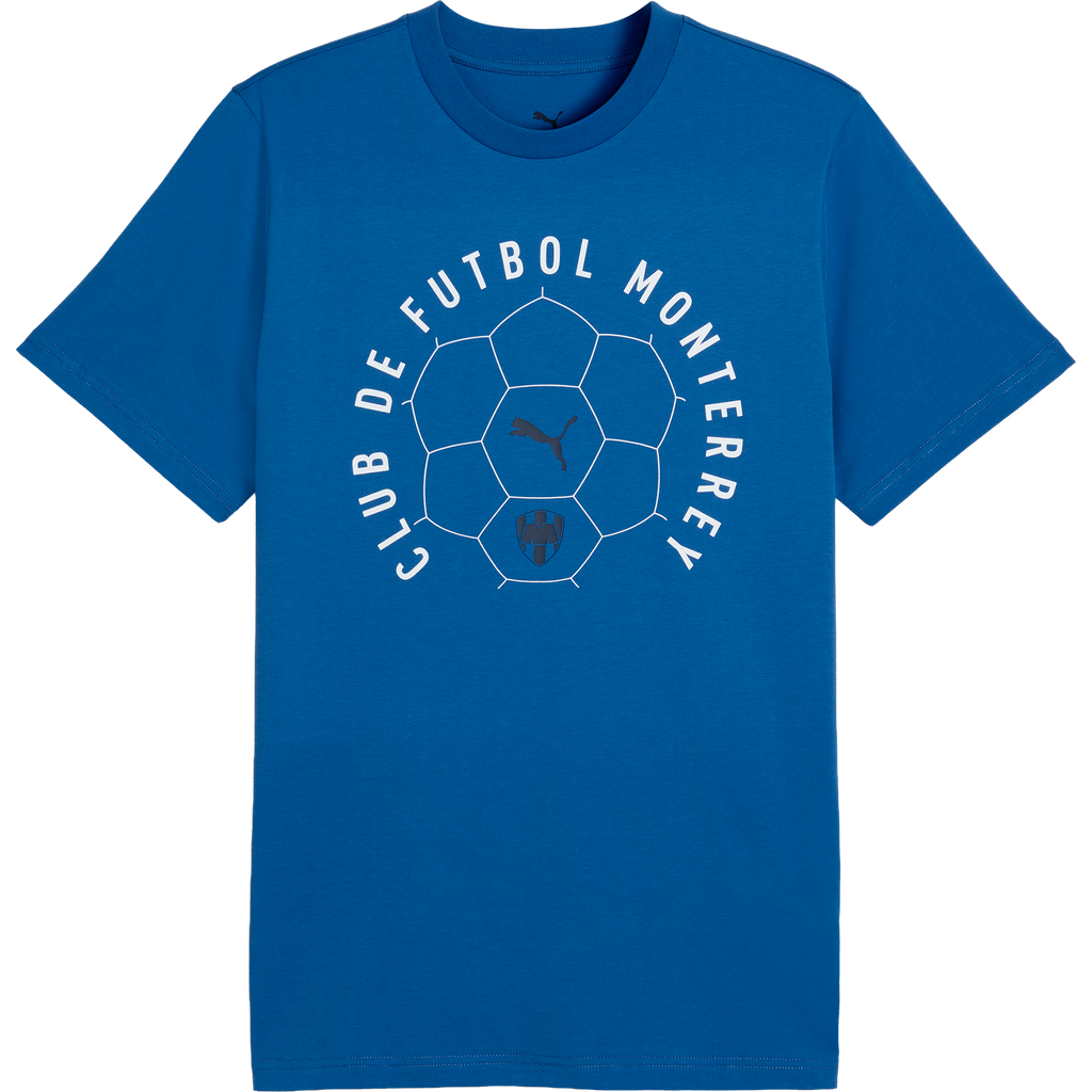 Puma Monterrey Men ftblCulture Blue T-Shirt product image 1, provided for visual reference and product detail review