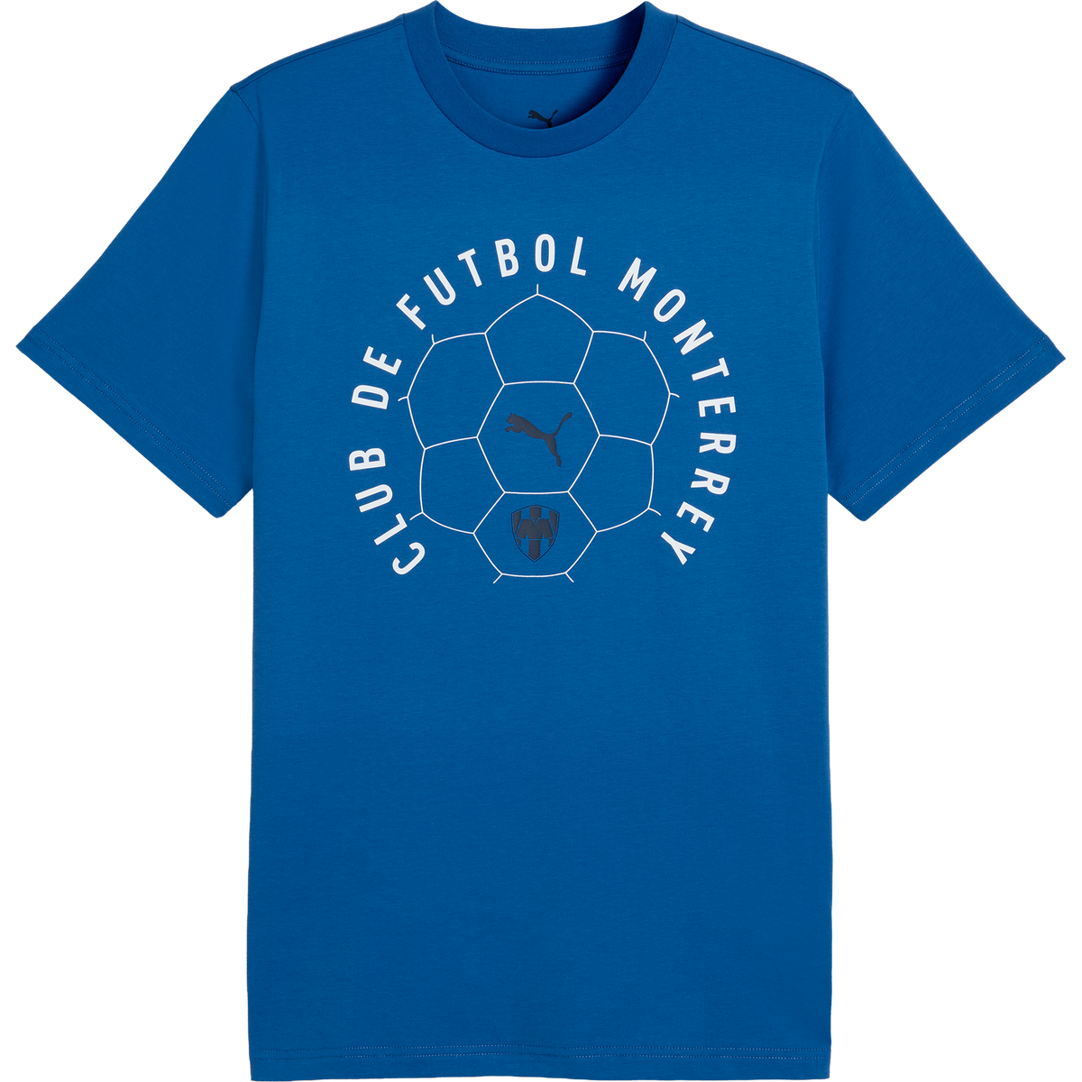 Puma Monterrey Men ftblCulture Blue T-Shirt product image 1, provided for visual reference and product detail review
