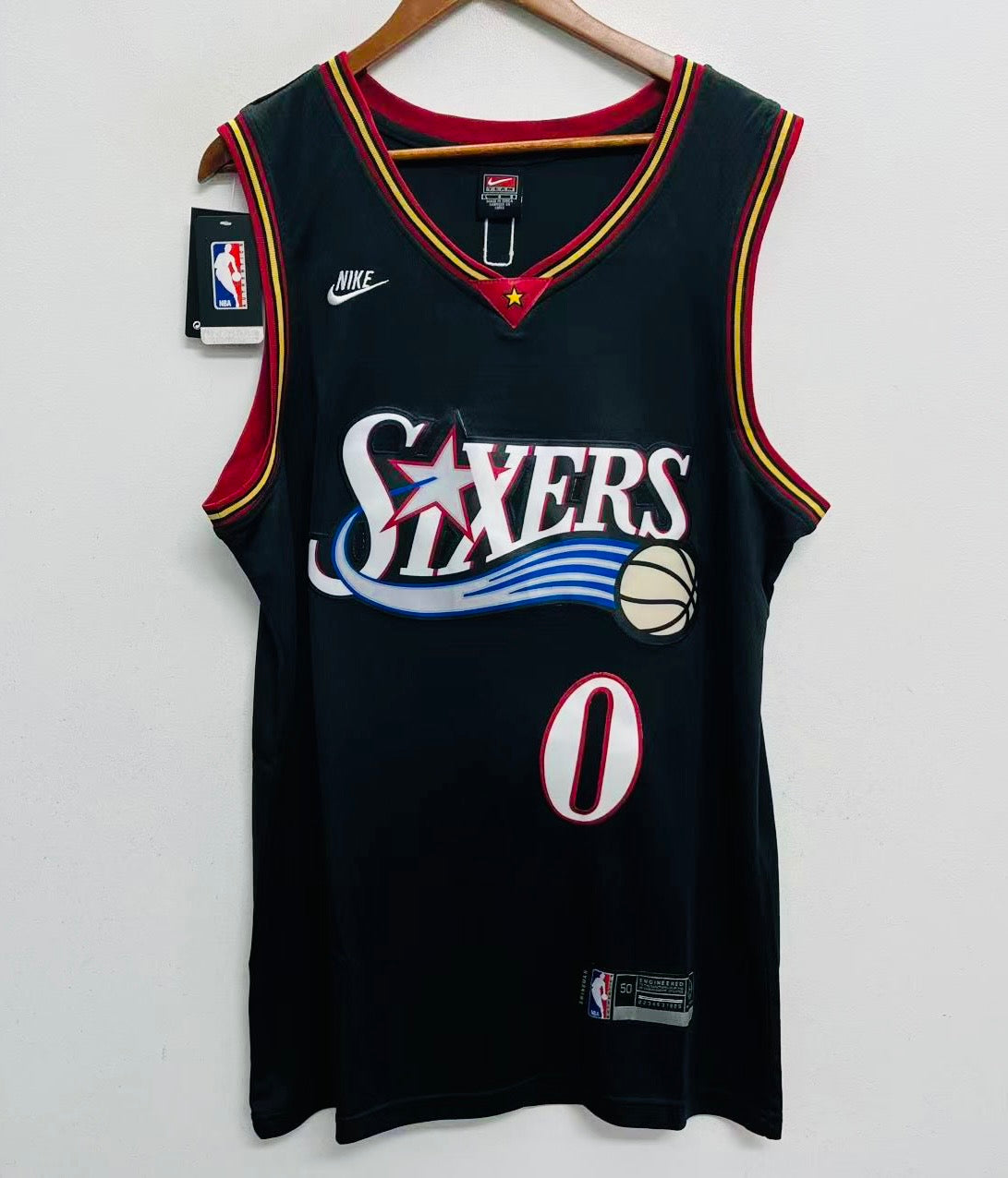 Tyrese Maxey Philadelphia 76ers Official NBA Retro Jersey product image 2