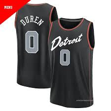 Jalen Duren Detroit Pistons Official NBA Nike Jersey black product image 1