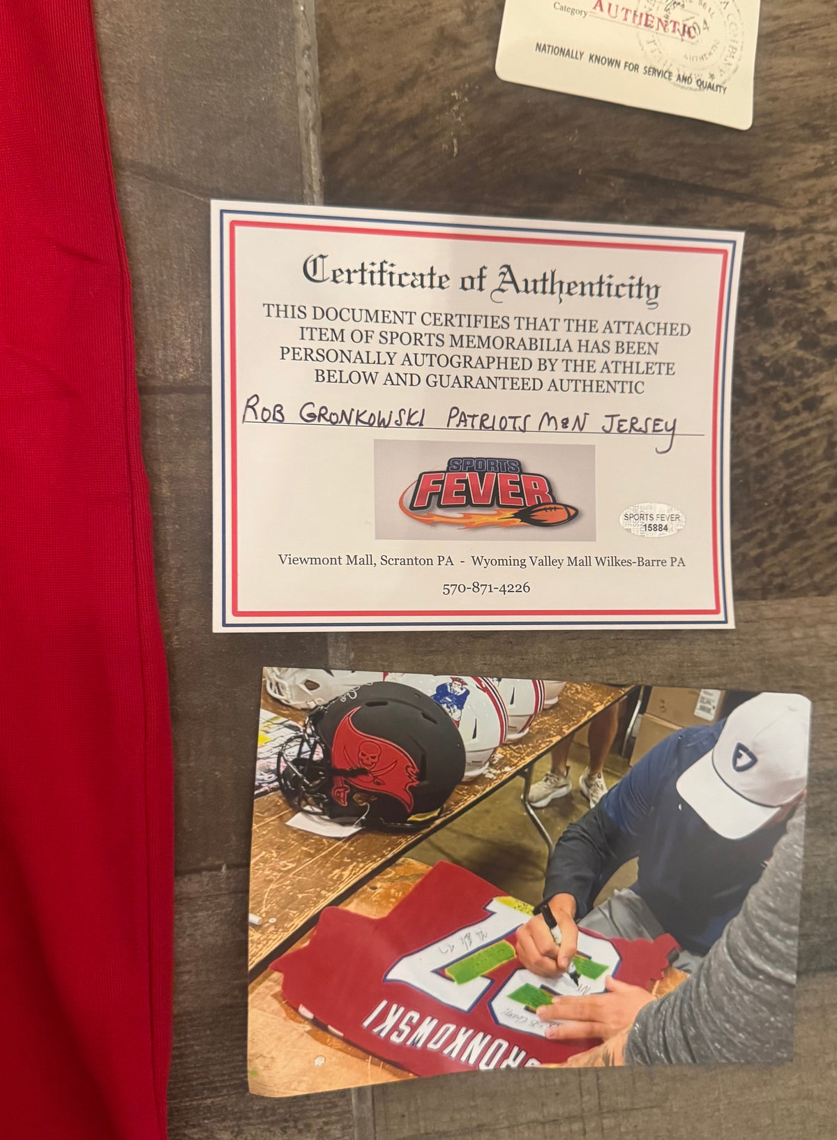 Rob Gronkowski autographed New England Patriots jersey with product image 5