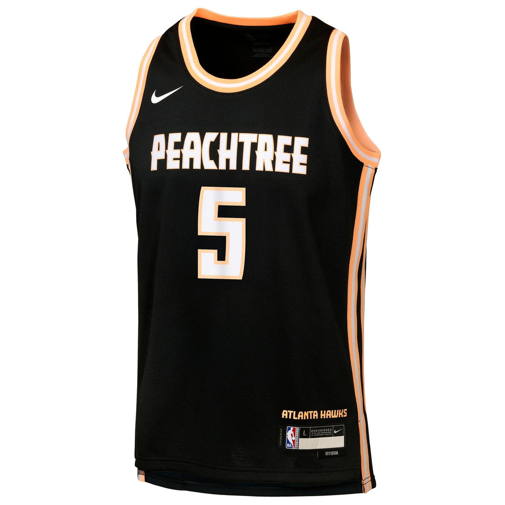 Atlanta Hawks Nike 2025/26 City Edition Swingman Jersey - Black - Dyson Daniels - Youth product image 3, provided for visual