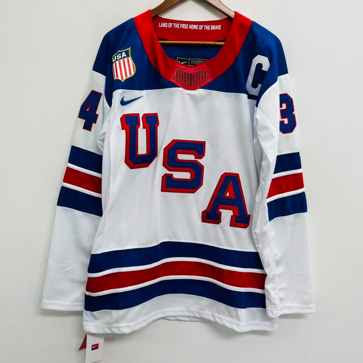 Auston Matthews Team USA Hockey Official Nike Jersey white product image 2