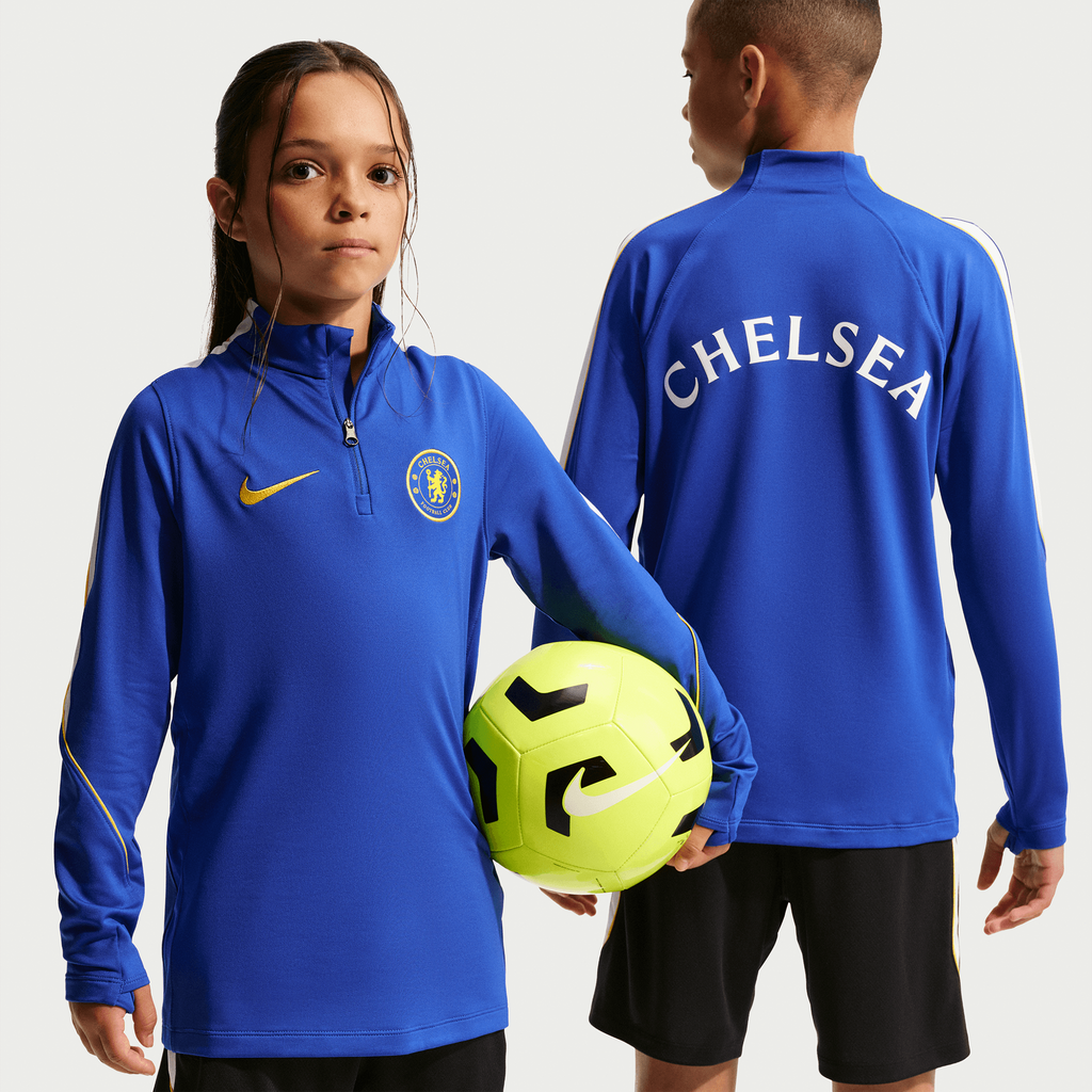 Nike Chelsea FC Youth Dri-FIT Strike Drill Top product image 1, provided for visual reference and product detail review