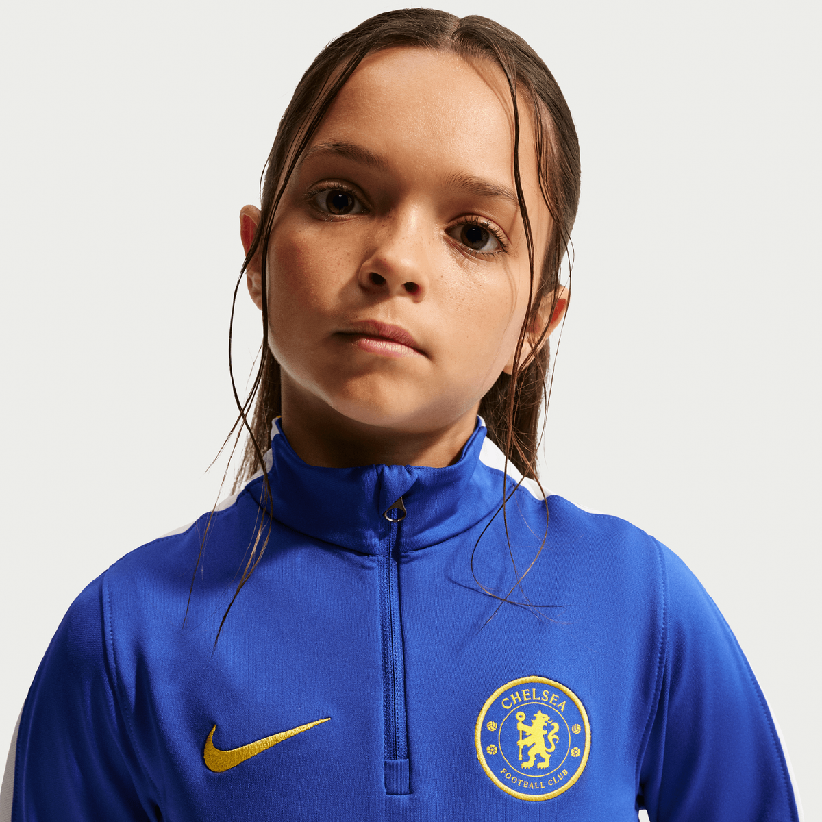 Nike Chelsea FC Youth Dri-FIT Strike Drill Top product image 2, provided for visual reference and product detail review