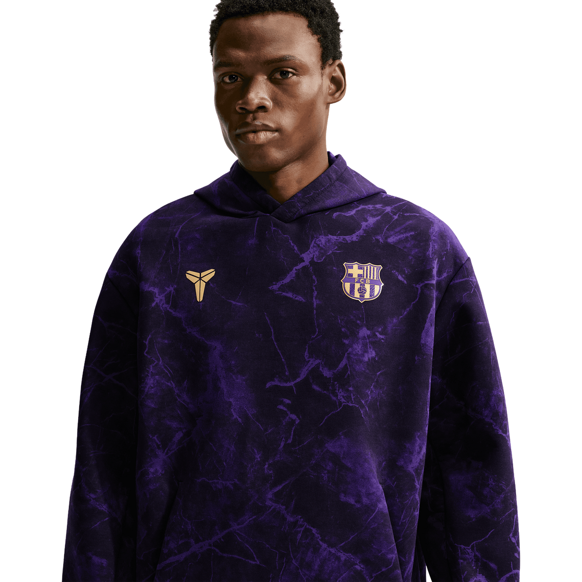 Nike FC Barcelona Men Kobe Away Dri-FIT Pullover Hoodie product image 1, provided for visual reference and product detail