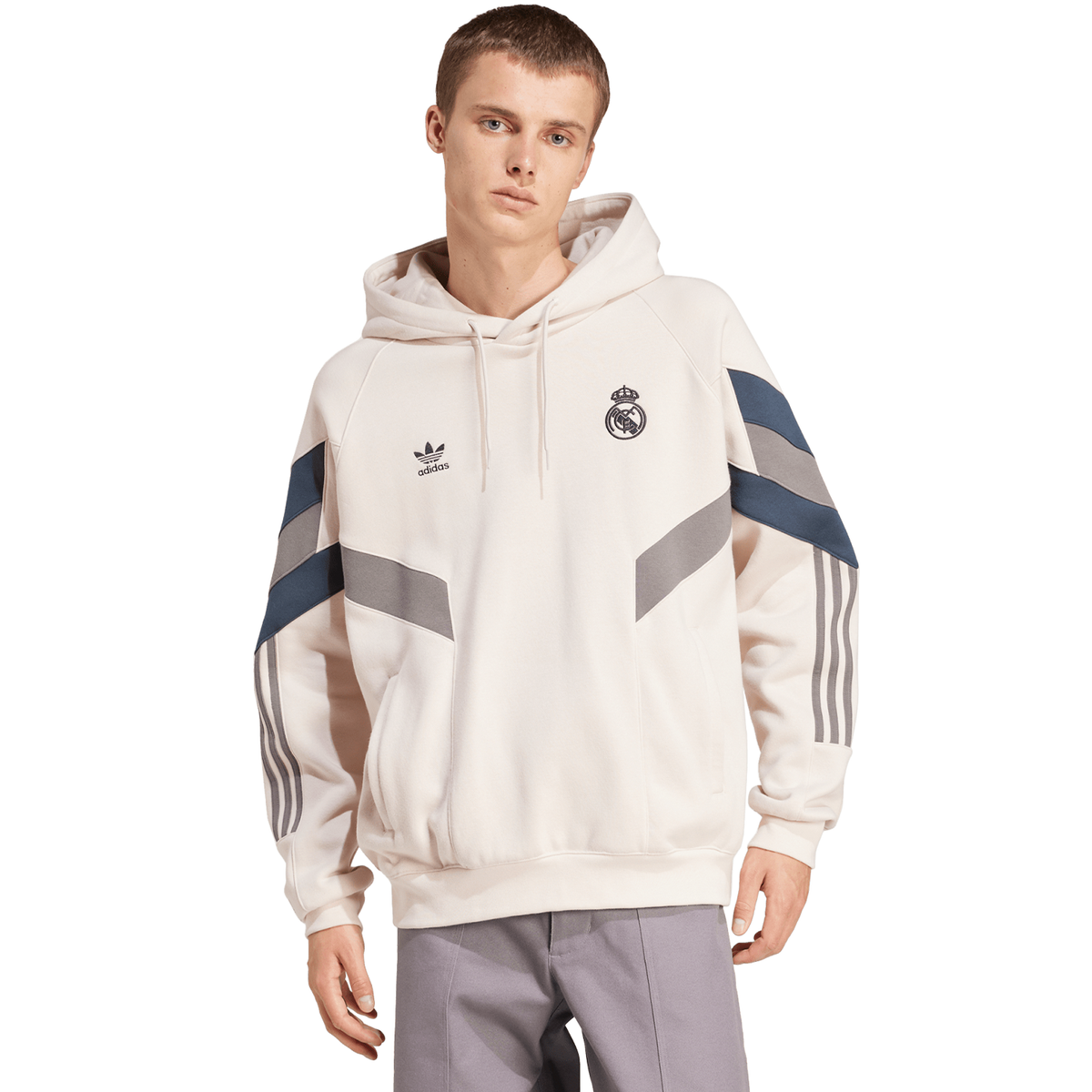 adidas Real Madrid Originals Hoodie product image 2, provided for visual reference and product detail review