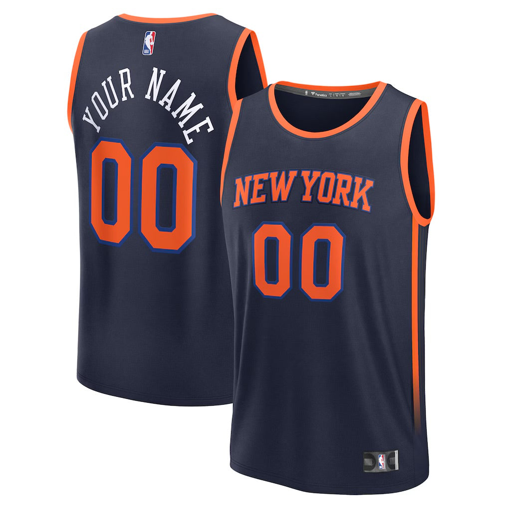 Any NAME and NUMBER customized New York Knicks Official NBA product image 1