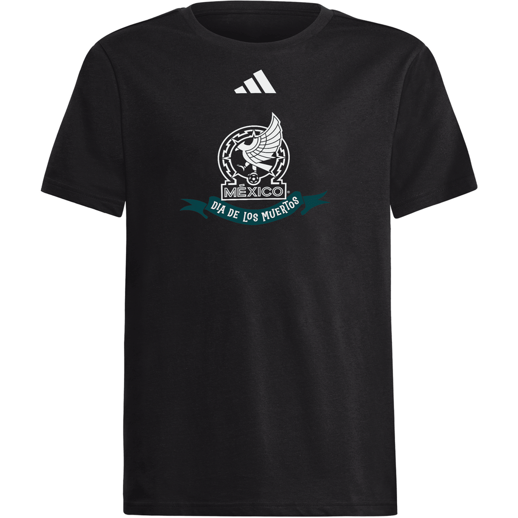 adidas Mexico Youth Day of the Dead Graphic T-Shirt product image 1, provided for visual reference and product detail review