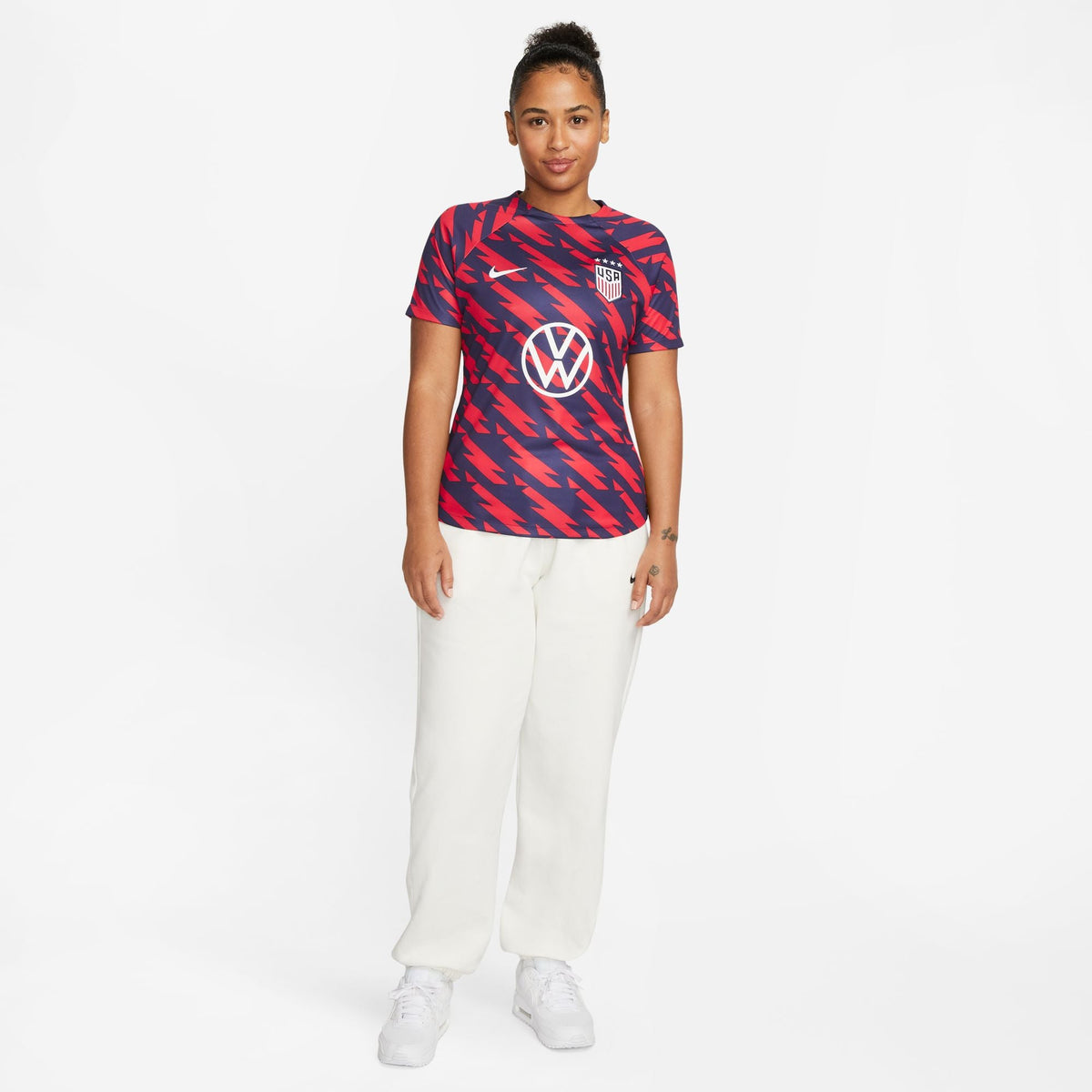 Nike USA Women Academy Pro Short Sleeve Pre-Match Top product image 5, provided for visual reference and product detail