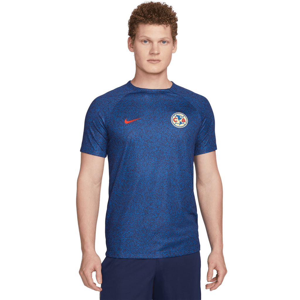 Nike Club America 2023-24 Men Short Sleeve Academy Pro Pre-Match Top product image 1, provided for visual reference and