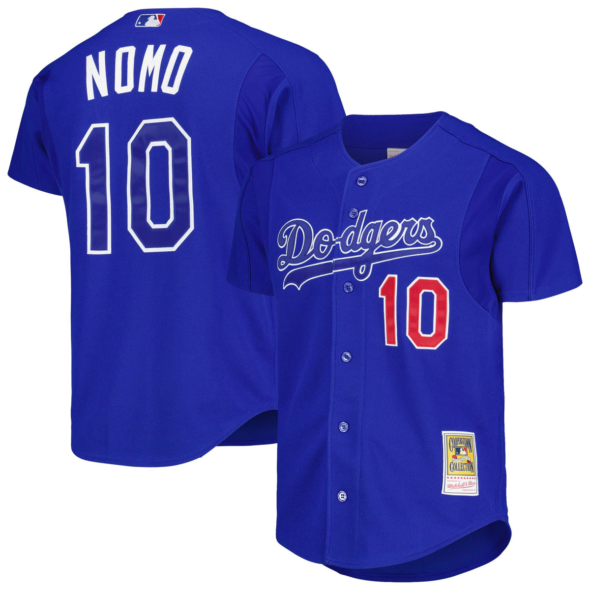 Hideo Nomo #10 Los Angeles Dodgers Official MLB Mitchell & product image 1