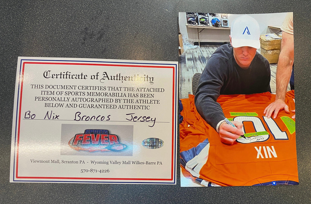 Bo Nix autographed Denver Broncos jersey COA & Photo signing product image 9