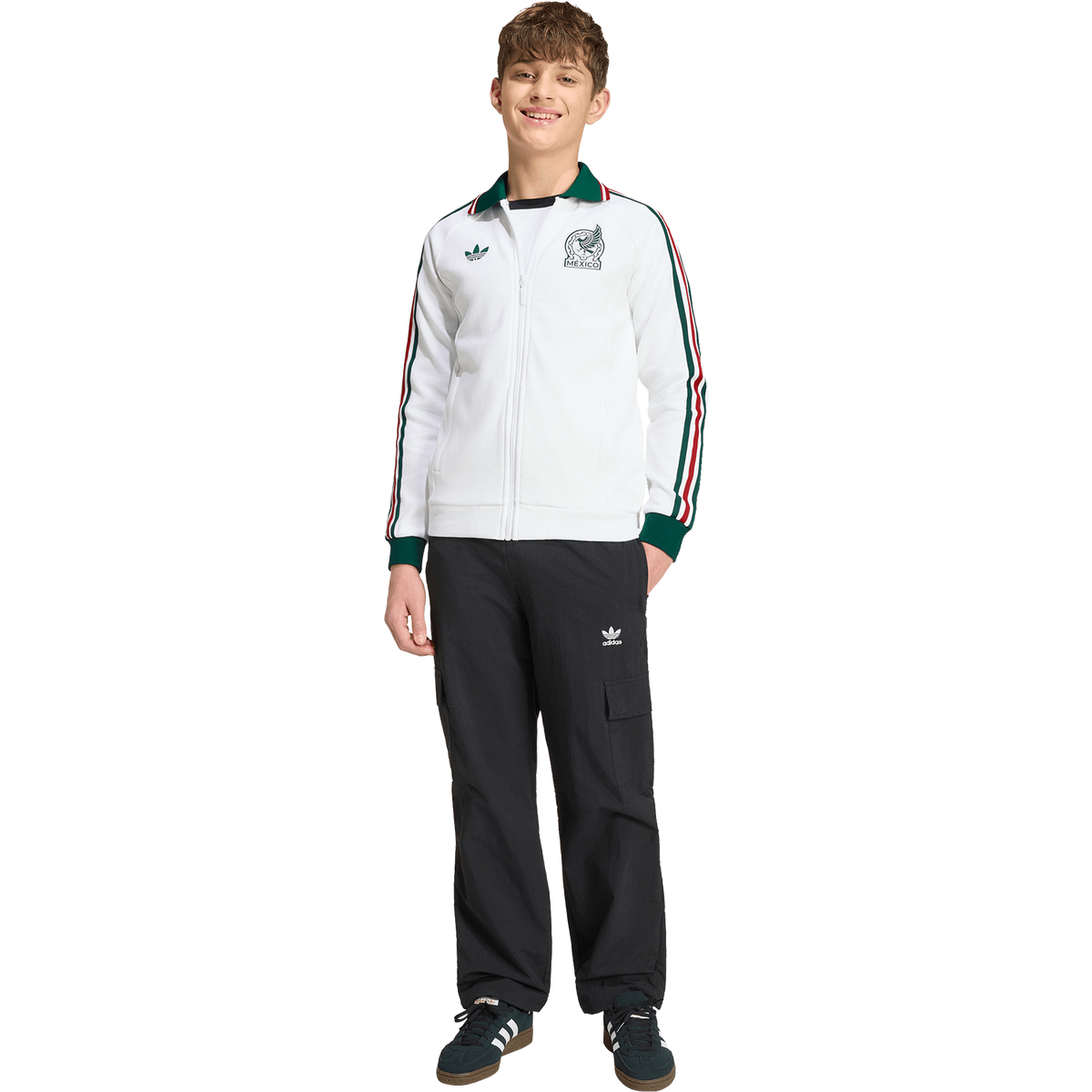 adidas Originals Youth Mexico Away Anthem Jacket product image 4, provided for visual reference and product detail review