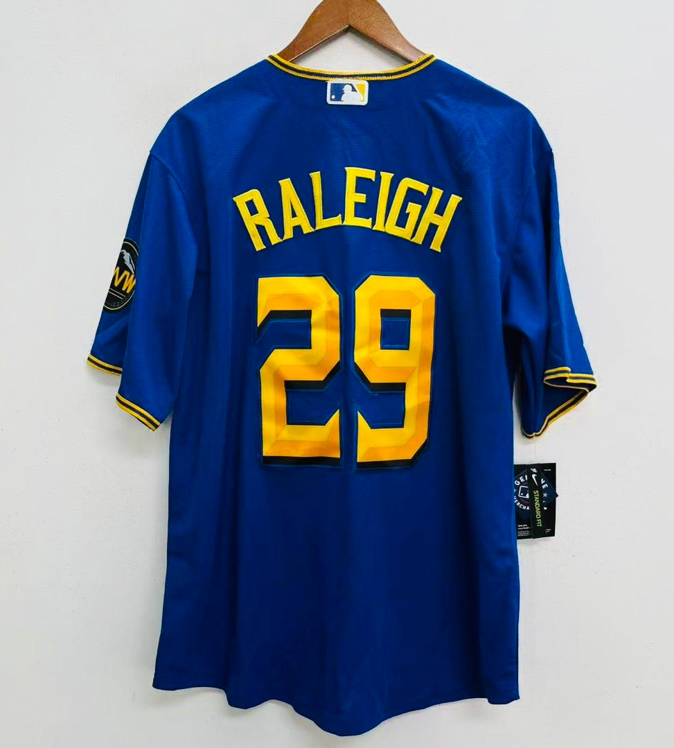Cal Raleigh Seattle Mariners Official MLB Nike Retro Jersey product image 1