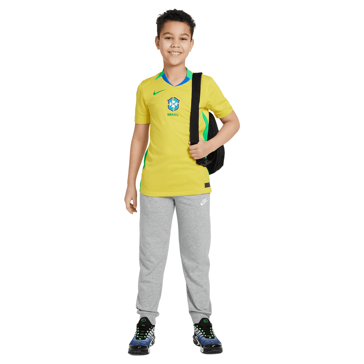 Nike Brazil 2025 Youth Home Stadium Jersey product image 4, provided for visual reference and product detail review
