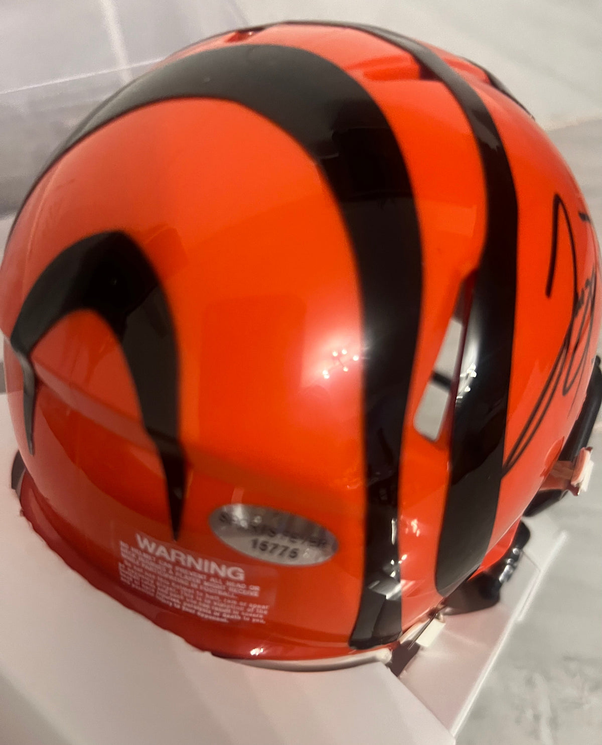Joe Burrow Autographed Cincinnati Bengals Mini Helmet with product image 3