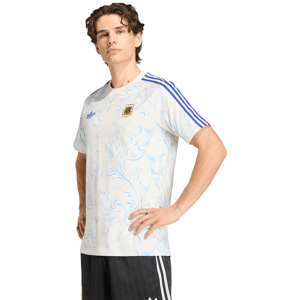 adidas Originals Men Argentina All Over Print T-Shirt product image 2, provided for visual reference and product detail