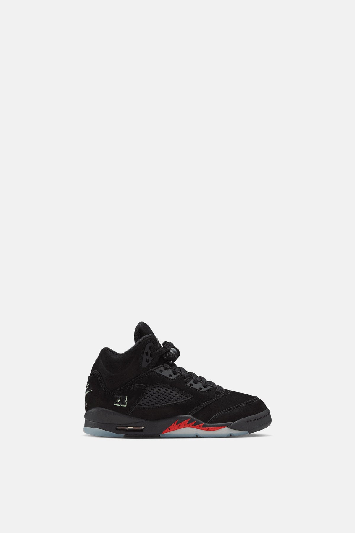 Air Jordan 5 Retro "Black Picante Red" (GS) product image 1, provided for visual reference and product detail review