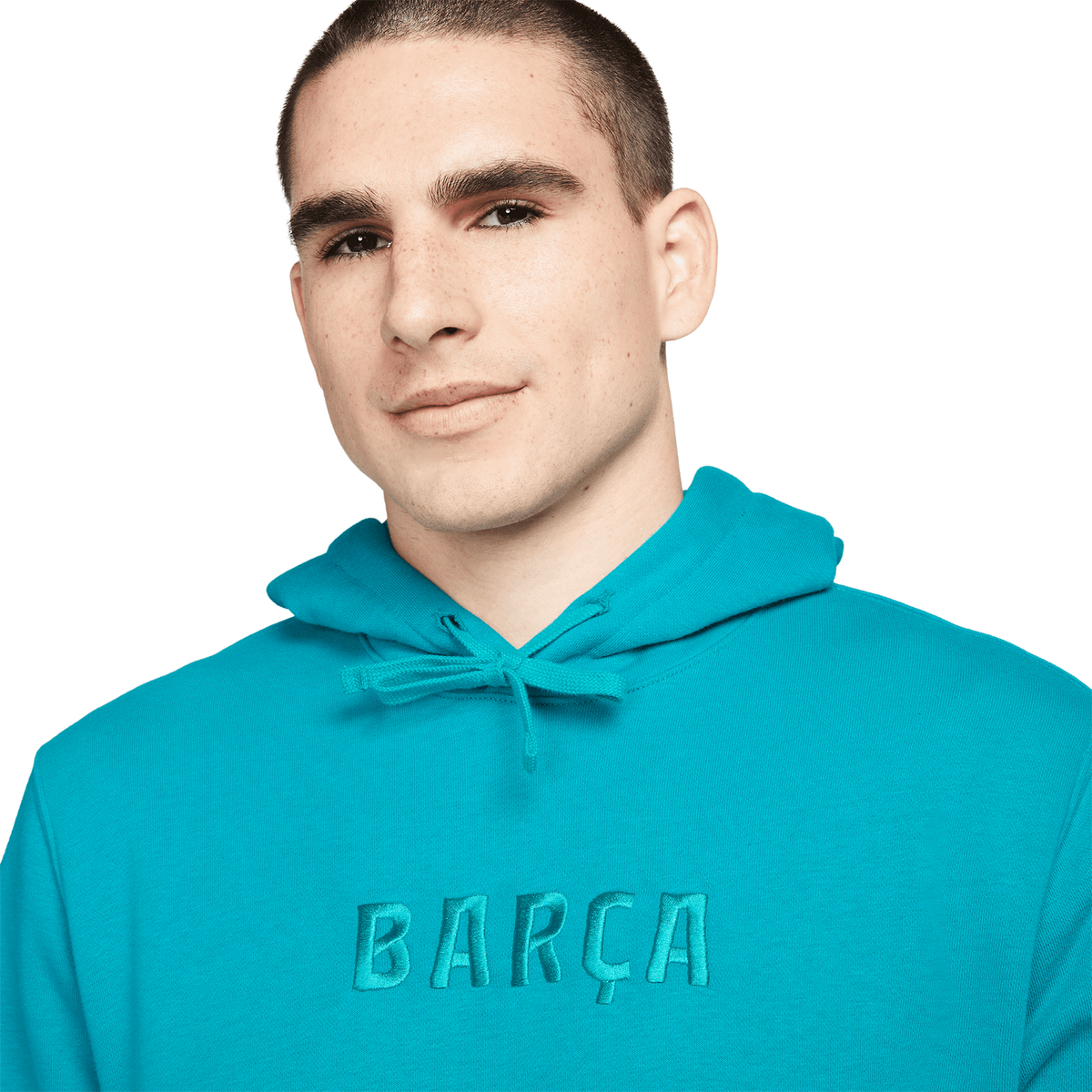 Nike FC Barcelona Men Club Pullover Hoodie product image 3, provided for visual reference and product detail review