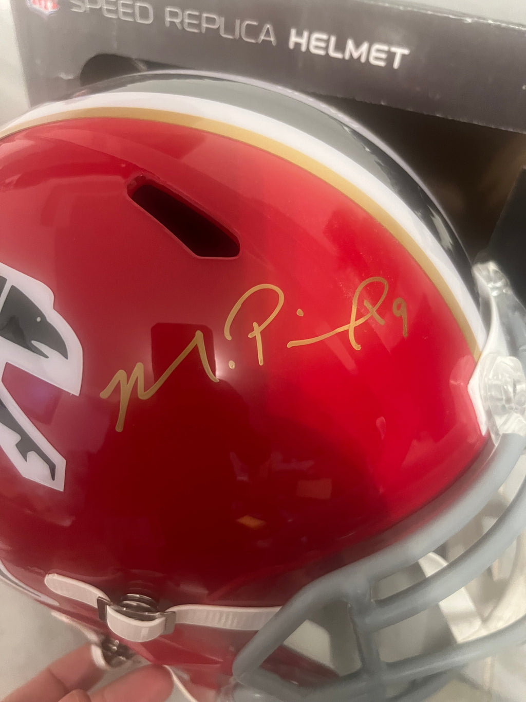 Michael Penix Jr. Autographed Full Size Helmet with COA product image 2