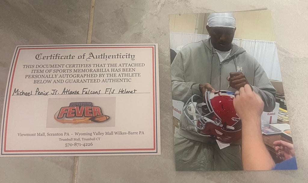 Michael Penix Jr. Autographed Full Size Helmet with COA product image 4