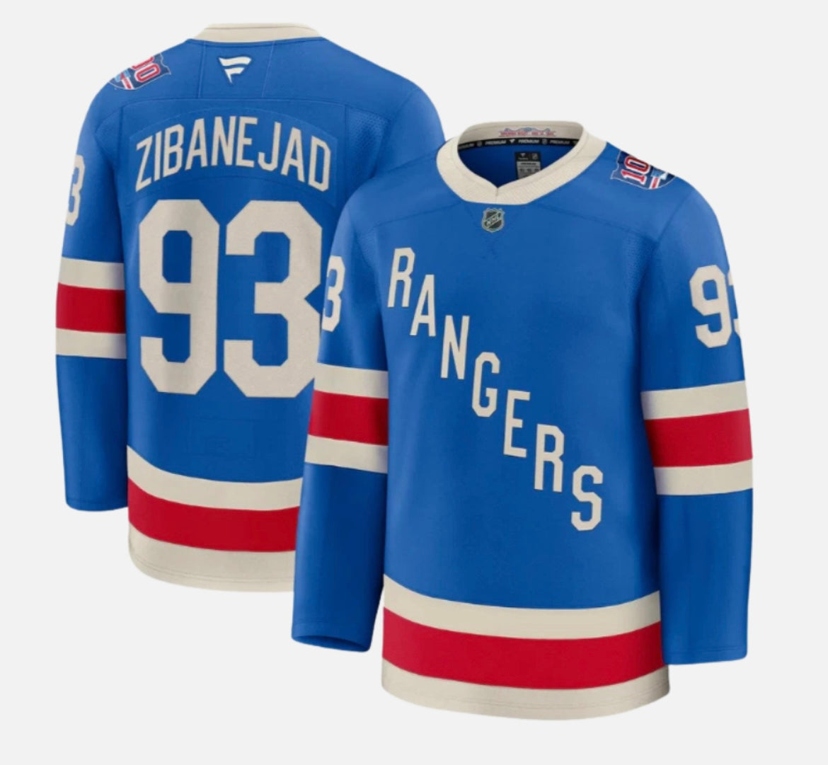 Youth/Kids New York Rangers Mika Zibanejad Fanatics 100th product image 1