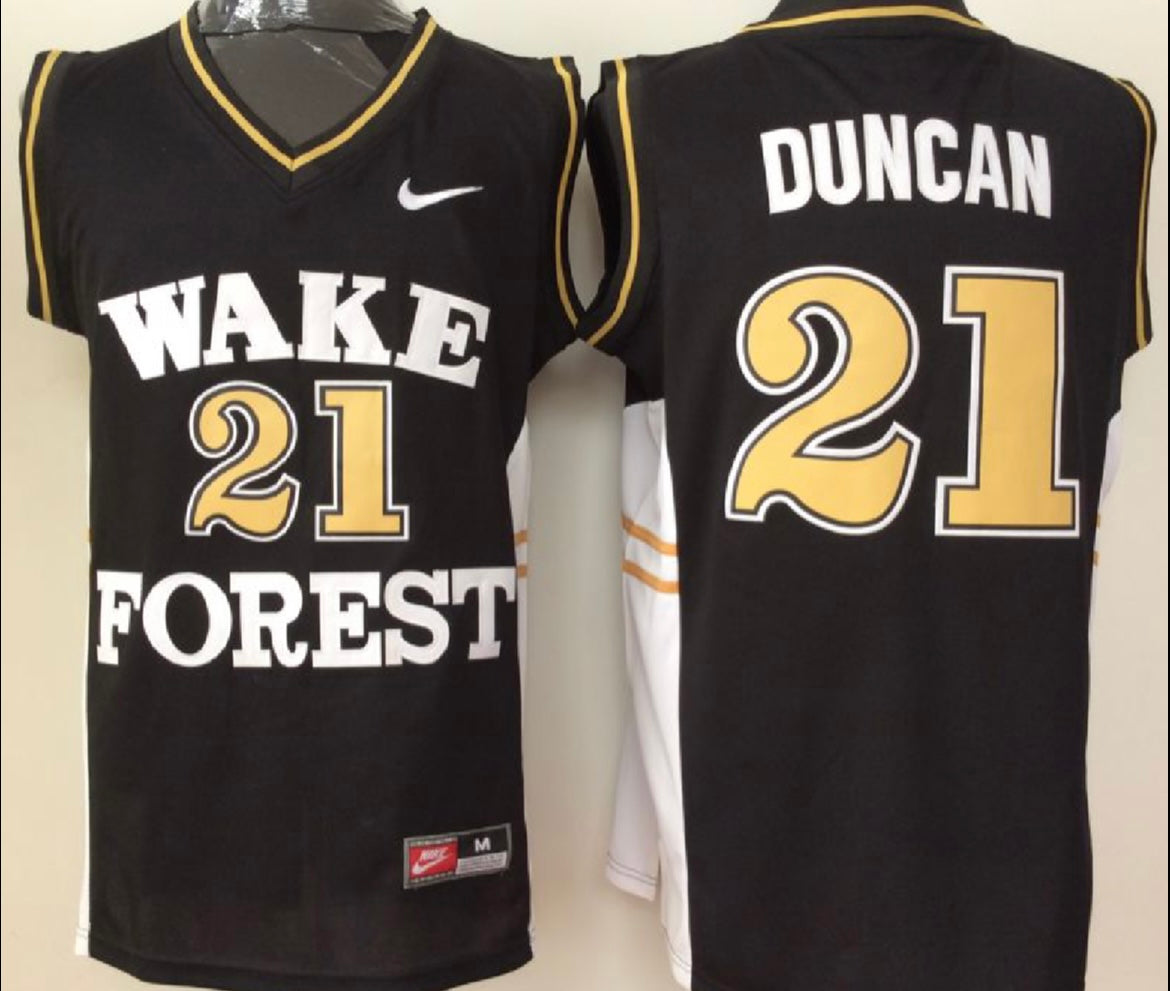 Tim Duncan YOUTH KIDS Wake Forest Official NCAA Nike Jersey product image 1