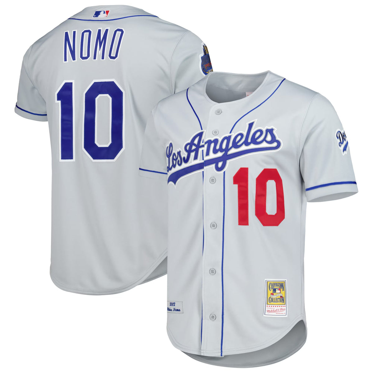 Hideo Nomo #10 Los Angeles Dodgers Official MLB Mitchell & product image 1
