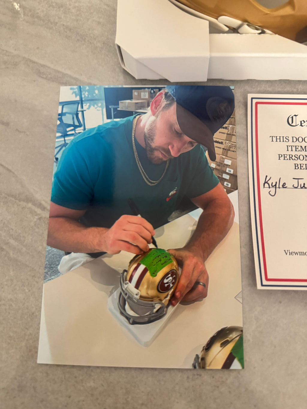Kyle Juszczyk Autographed San Francisco 49ers Mini Helmet product image 3