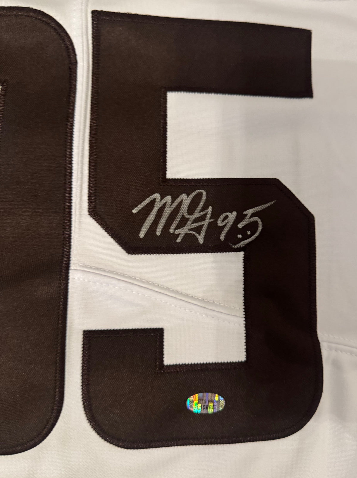Myles Garrett autographed Cleveland Browns jersey COA & product image 2