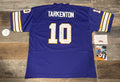 Fran Tarkenton Minnesota Vikings autographed jersey COA & product image 1
