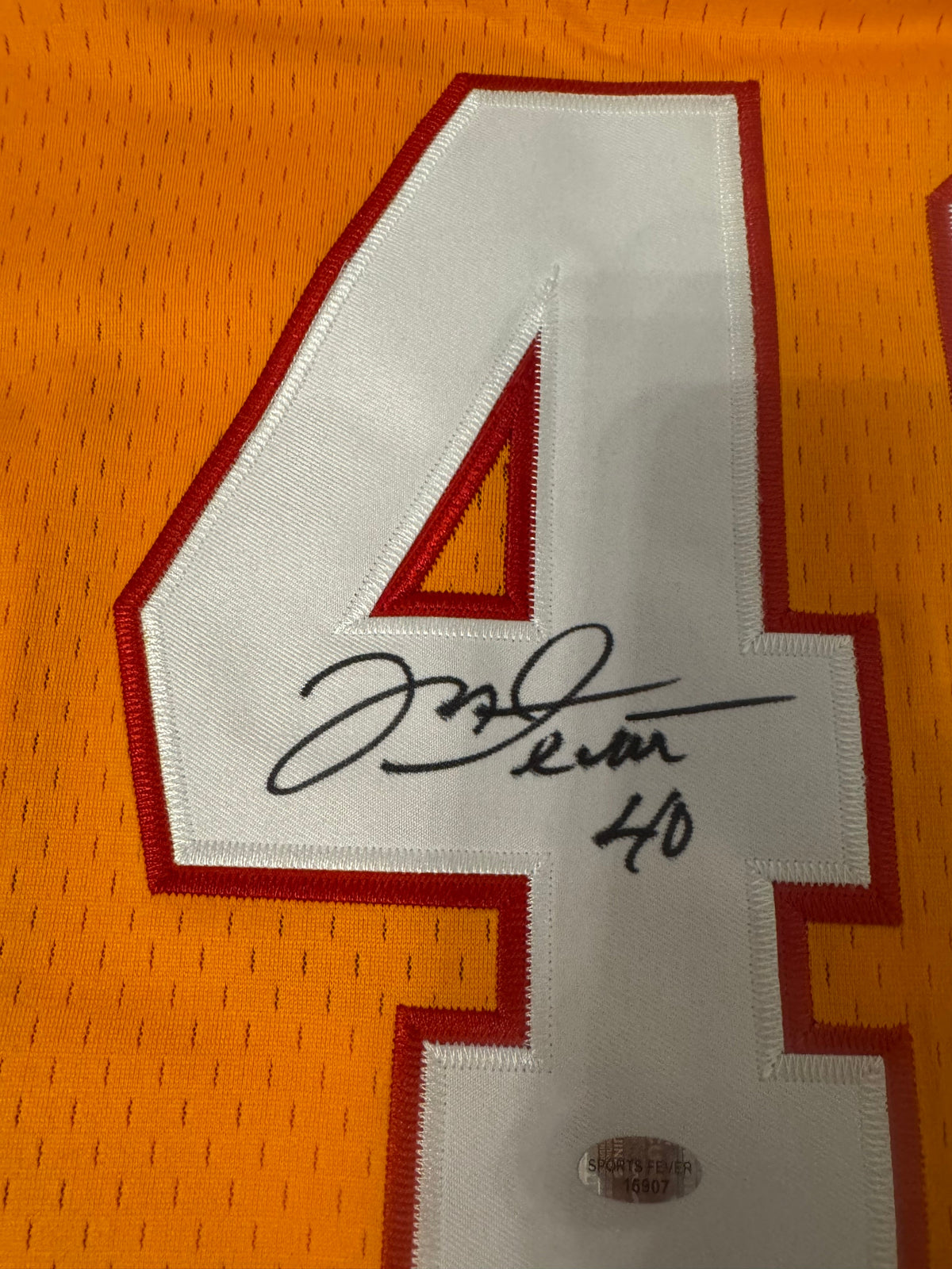 Mike Alstott autographed Tampa Bay Buccaneers jersey COA & product image 2